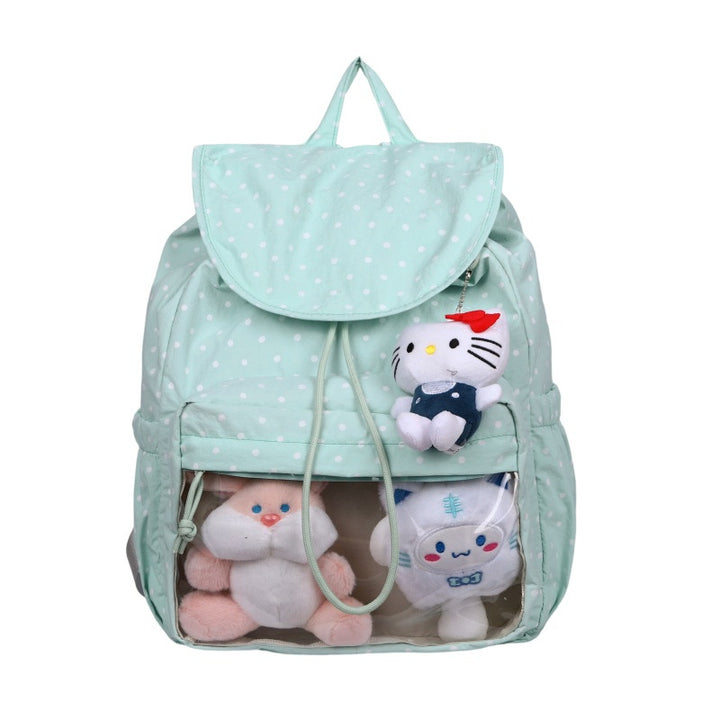 Cute Polka Dot Character Backpack