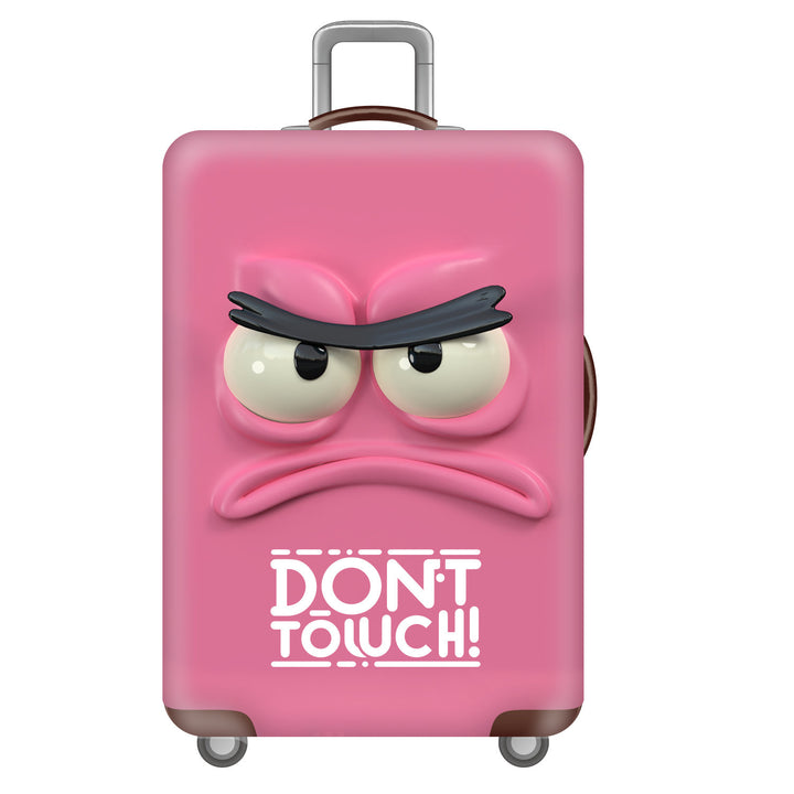 Unisex hard-shell suitcase with funny monster design Kalsten