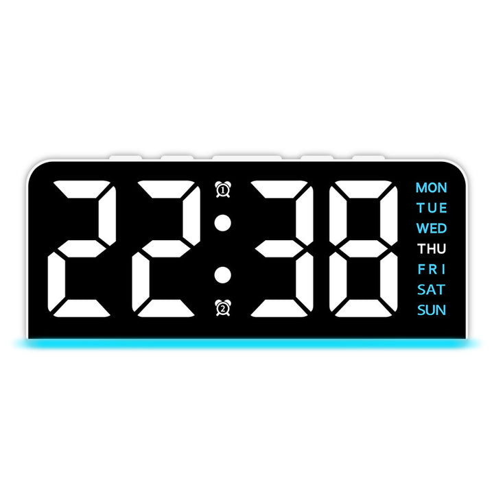 Digital alarm clock with large LED display and multifunctional display Kalsten