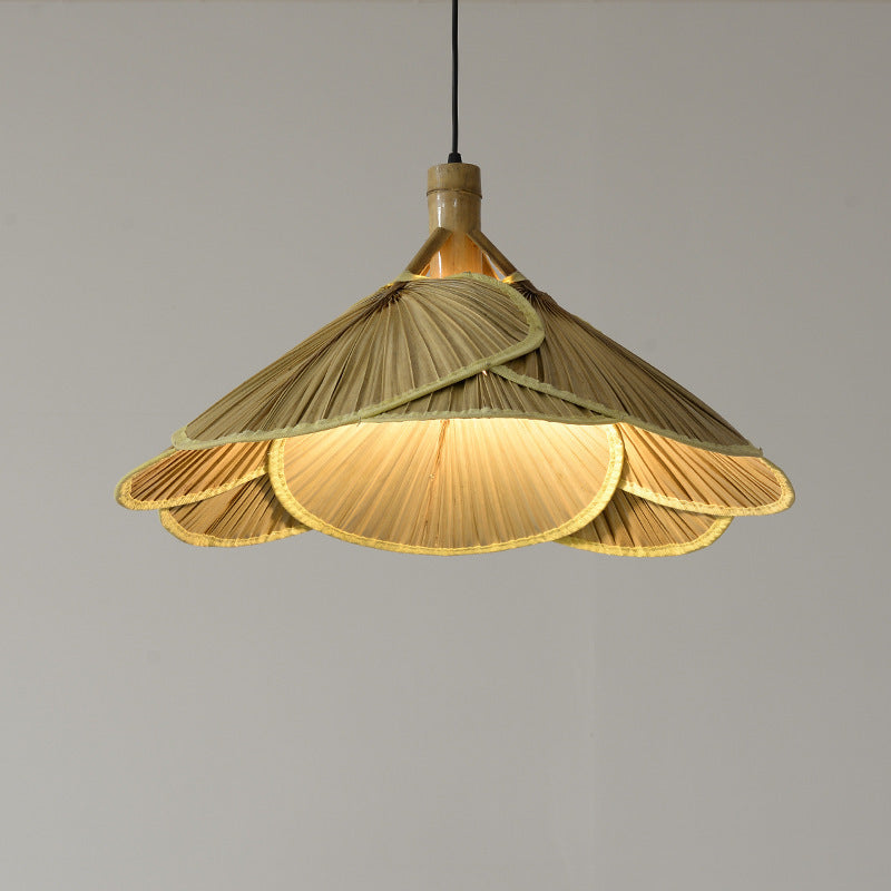 Artistic Woven Palm Pendant Light