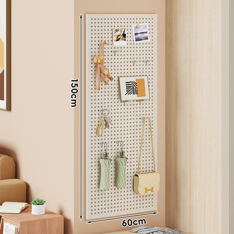Wall-Mounted Perforated Metal Pegboard Organizer Panel