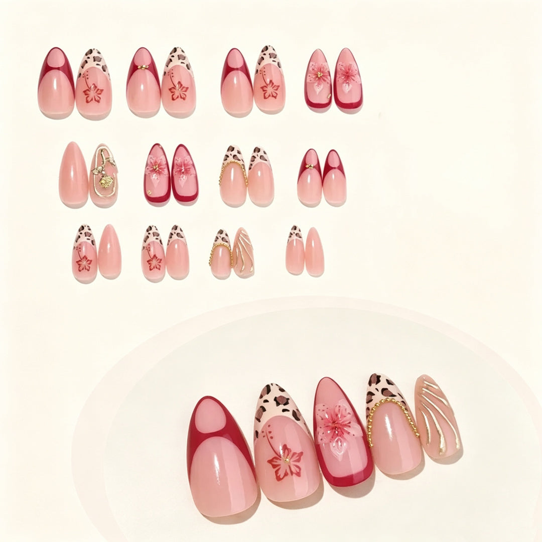 Floral Design Acrylic Nail Set Kalsten