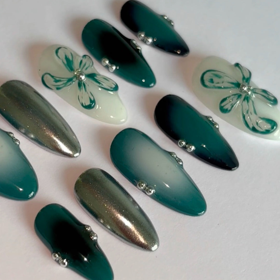 Premium Artistic Press-On Nail Set Kalsten