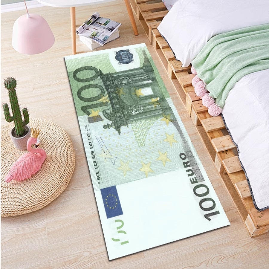Creative Currency-Themed Area Rug