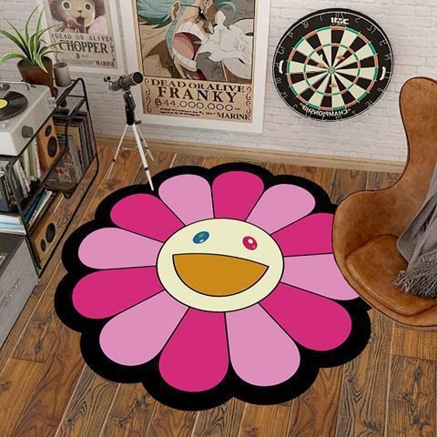 Artistic Flower Shaped Area Rug Kalsten