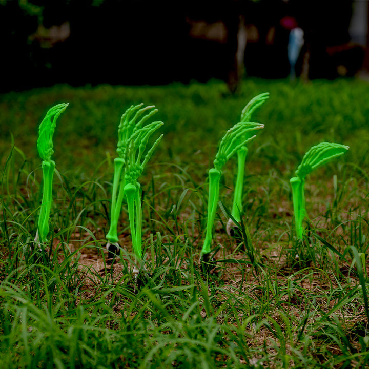 Glow-in-the-Dark Skeleton Hand Garden Stake Kalsten