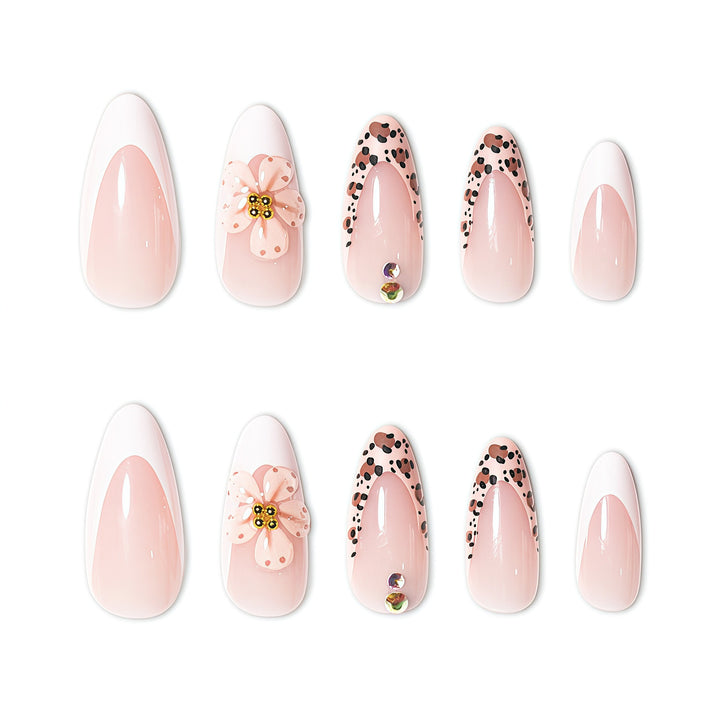Elegant Floral Decor Press-On Nail Extensions Kalsten