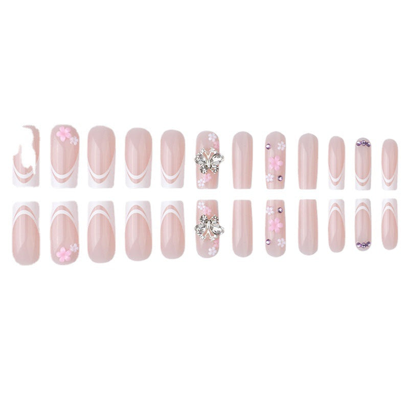 Decorative Floral Nail Extensions Kalsten