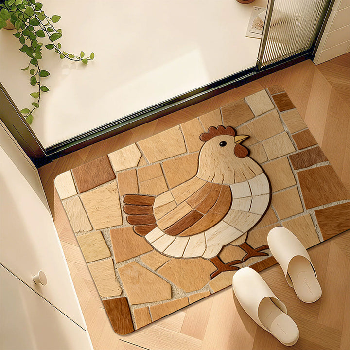 Dog-Themed Decorative Floor Mat