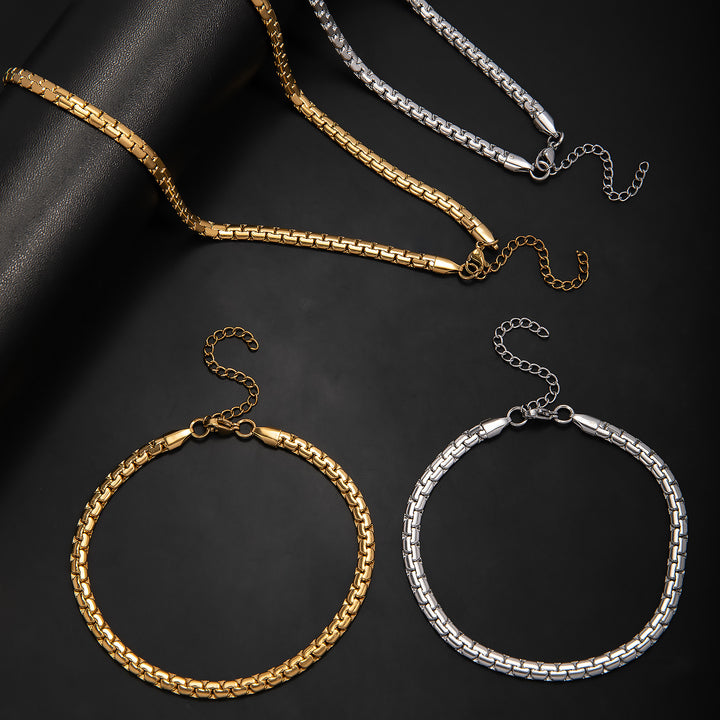 Stylish Chain Necklace Set Kalsten