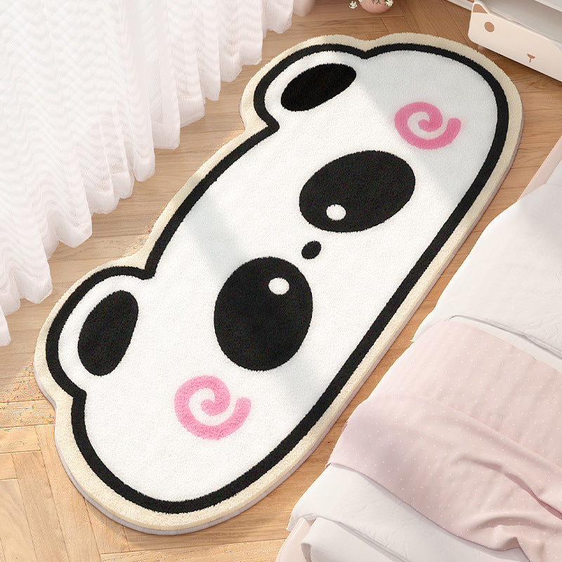 Plush Cartoon Bear-Shaped Rug