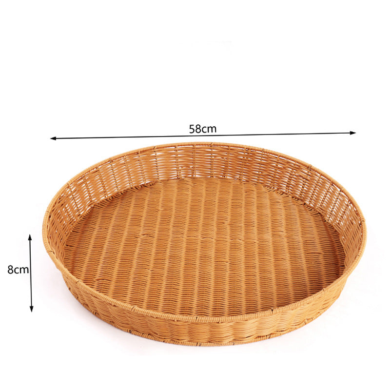 Handwoven Decorative Serving Tray Kalsten