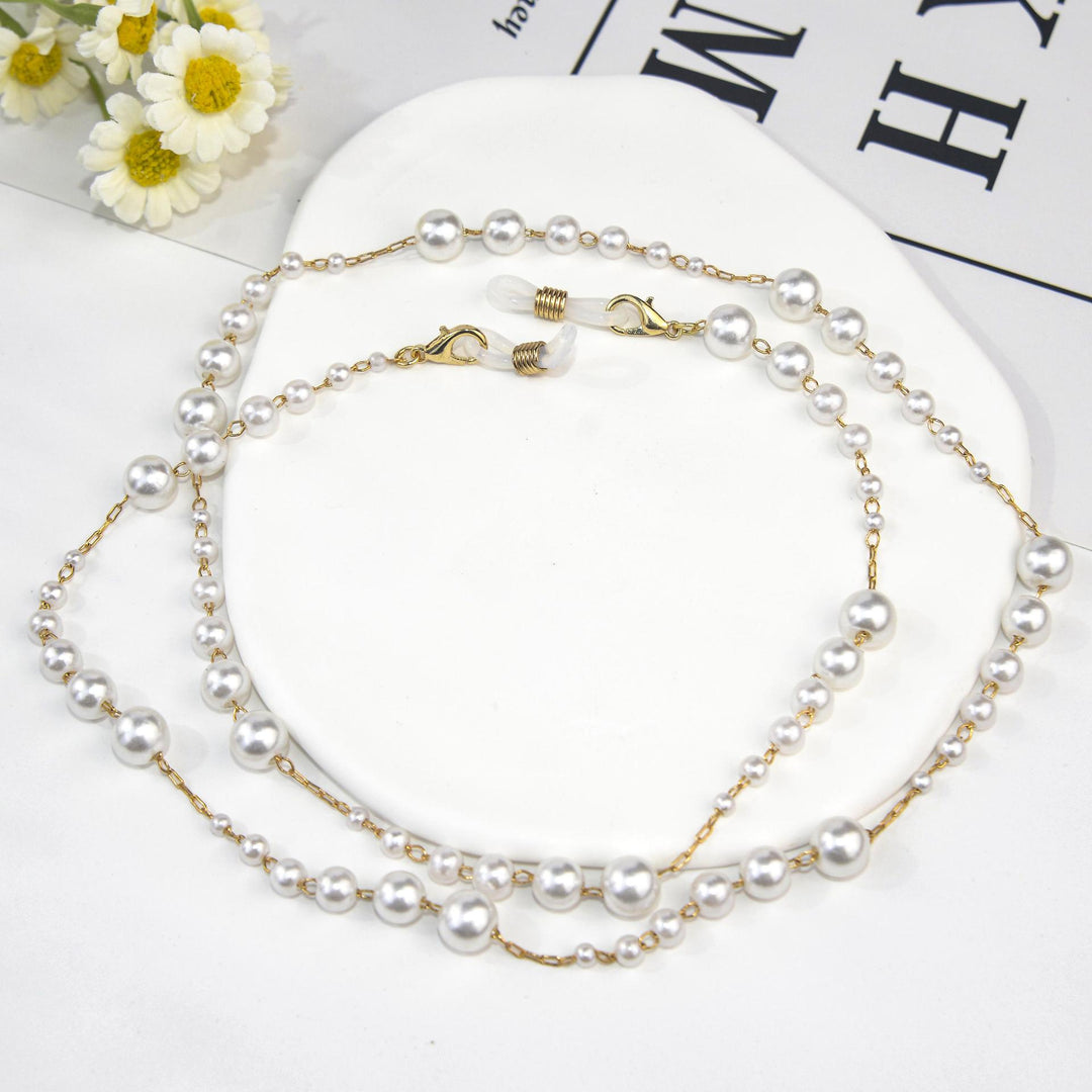 Elegant Pearl Beaded Eyewear Chain Kalsten