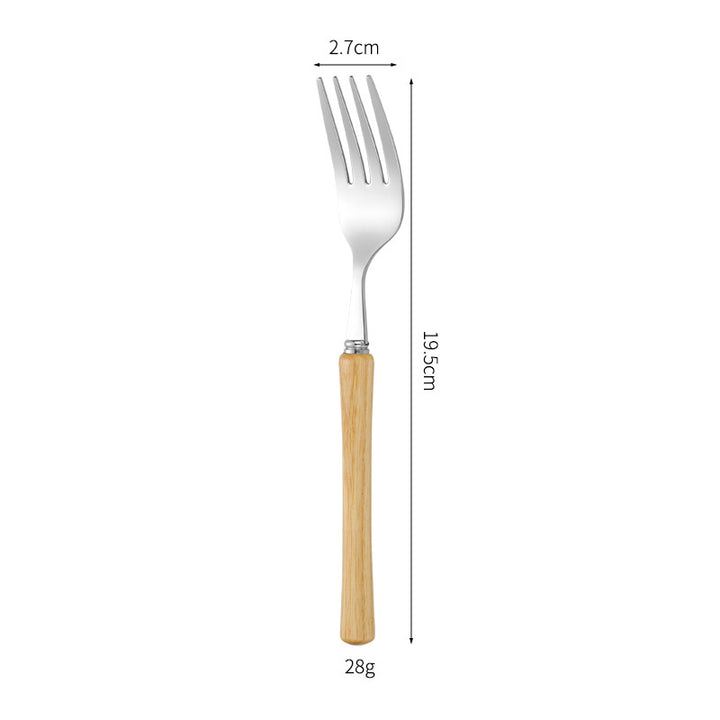 Elegant serving spoon with ergonomic wooden handle Kalsten