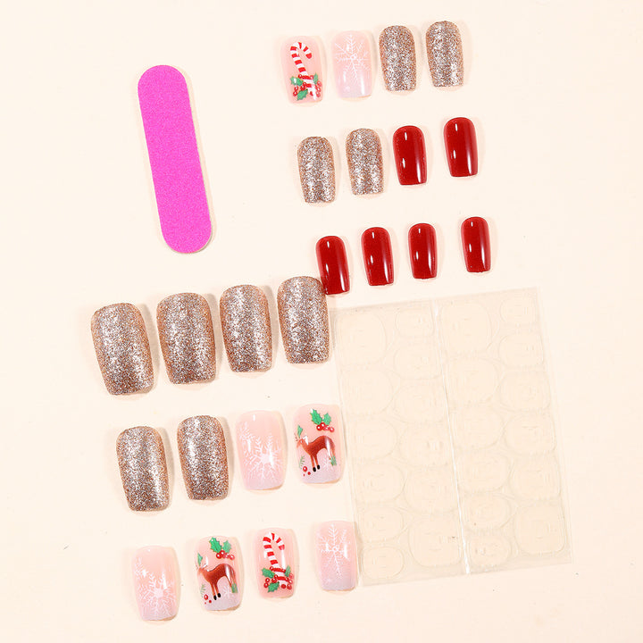 Festive Holiday-Themed Nail Art Extensions Kalsten 1789713372