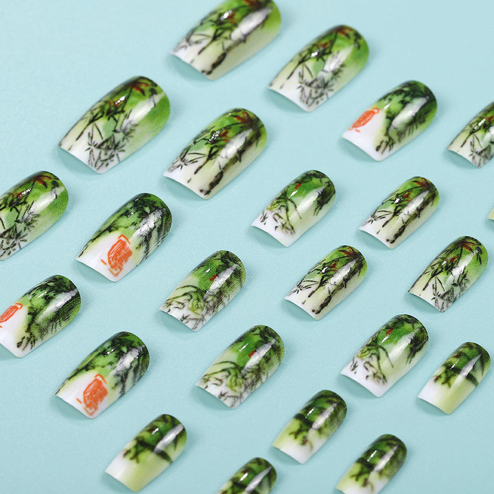 Artificial nails with bamboo design Kalsten
