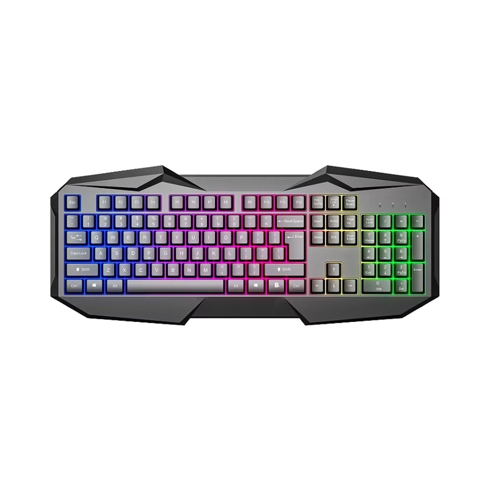 Rgb illuminated gaming keyboard with ergonomic design Kalsten