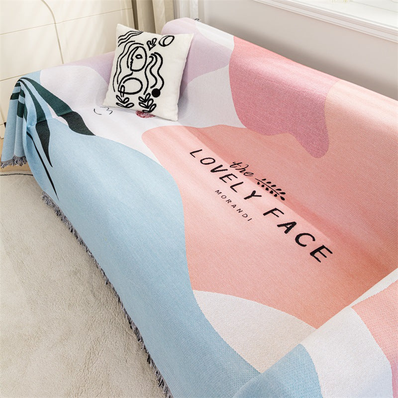 Abstract Art-Inspired Throw Blanket