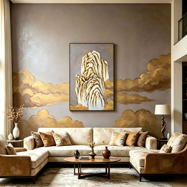 Abstract Mountain Art Canvas Print