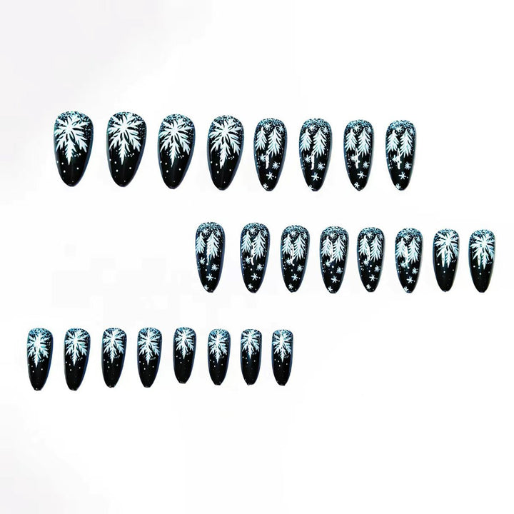 Elegant Artificial Nails in Christmas Design Kalsten
