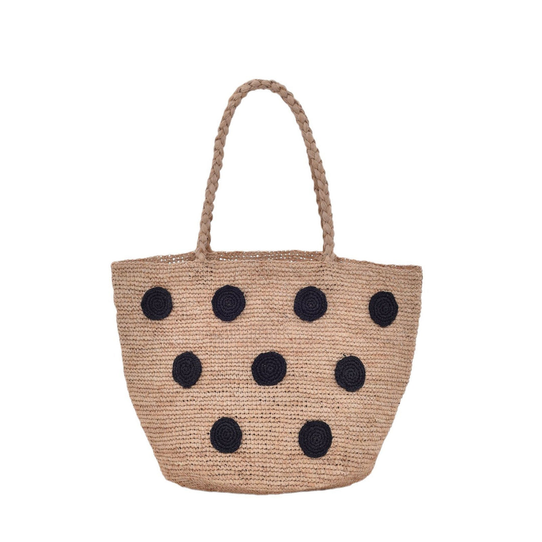 Handcrafted tote bag with colored appliques Kalsten
