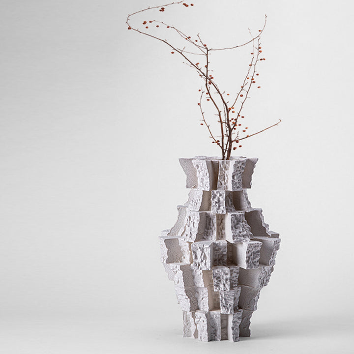 Artistic Textured Ceramic Vase
