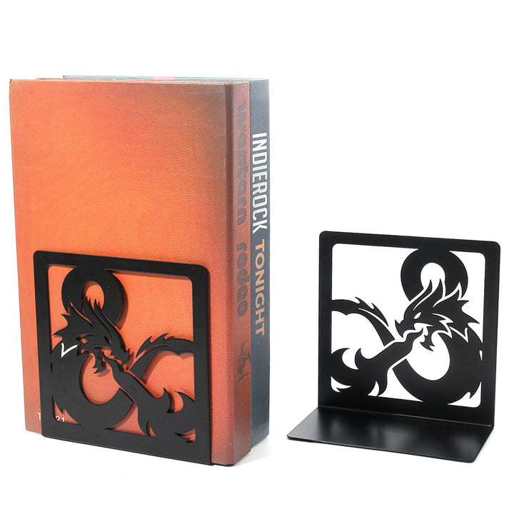 Decorative Metal Dragon Bookends