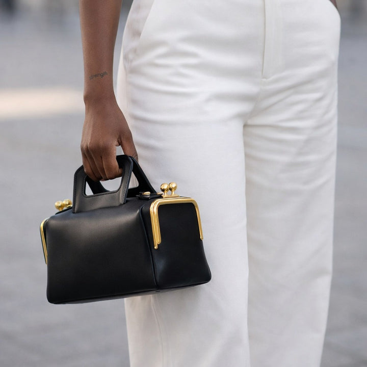Sophisticated Crocodile Print Handheld Bag