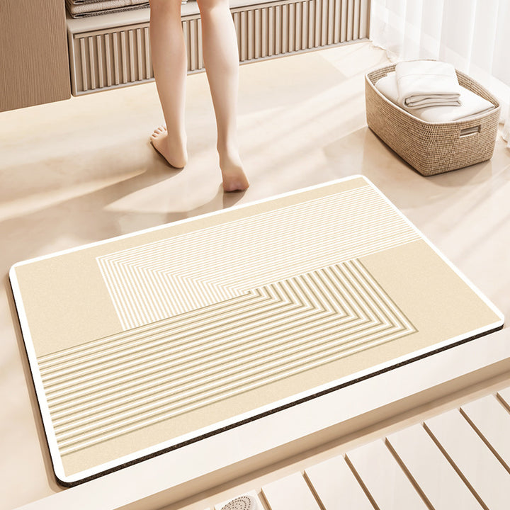 Stylish Geometric Pattern Bath Mat Kalsten