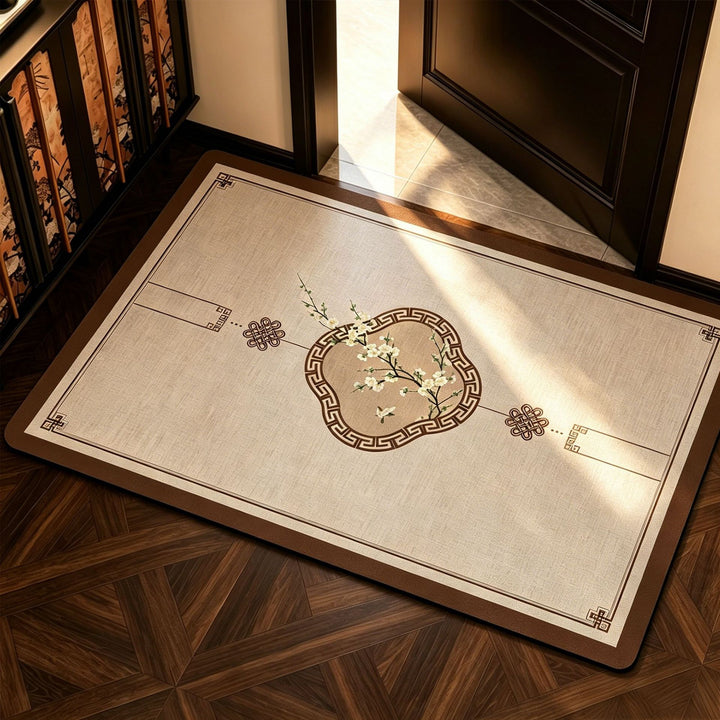 Elegant Geometric Bathroom Mat Kalsten