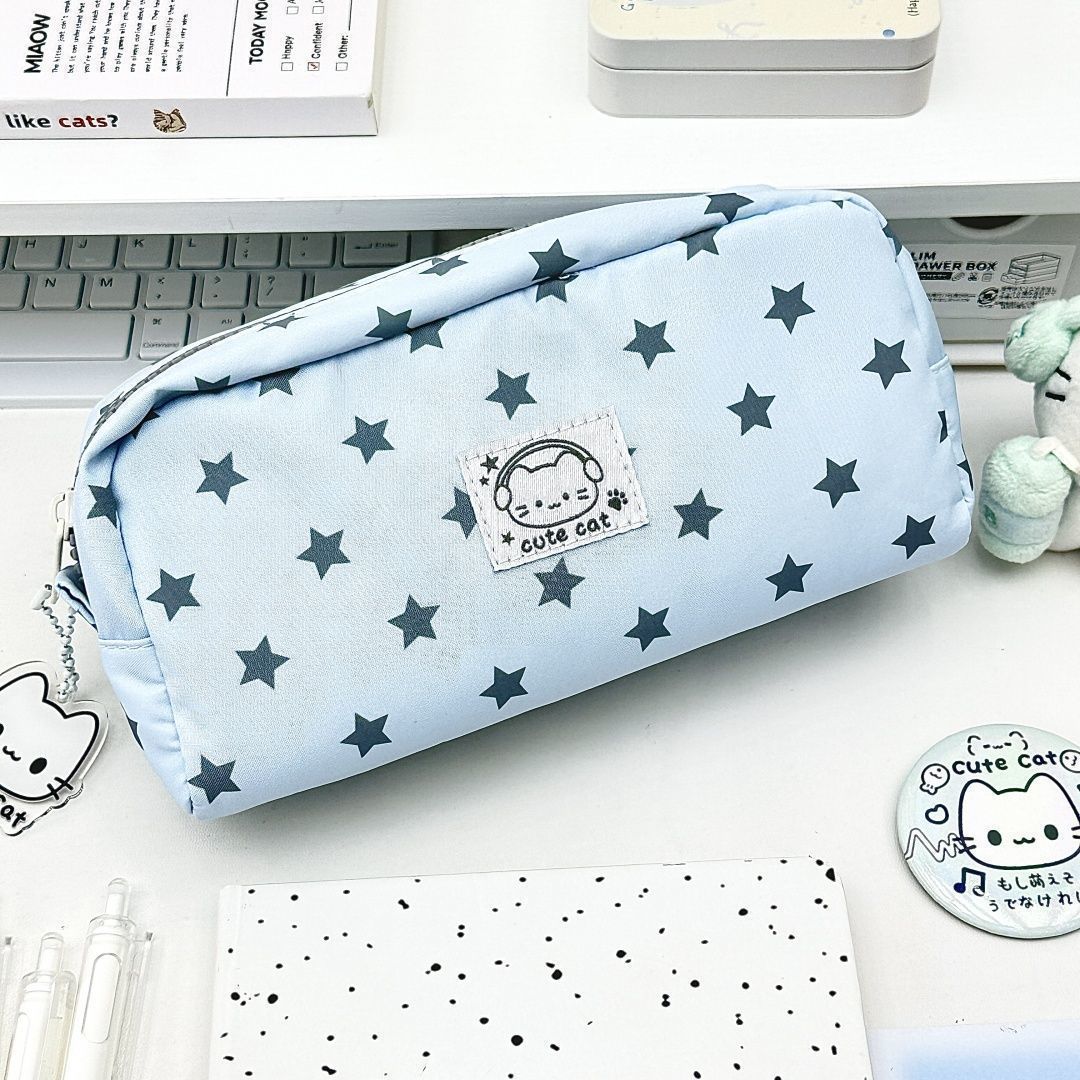 Star Patterned Pencil Case