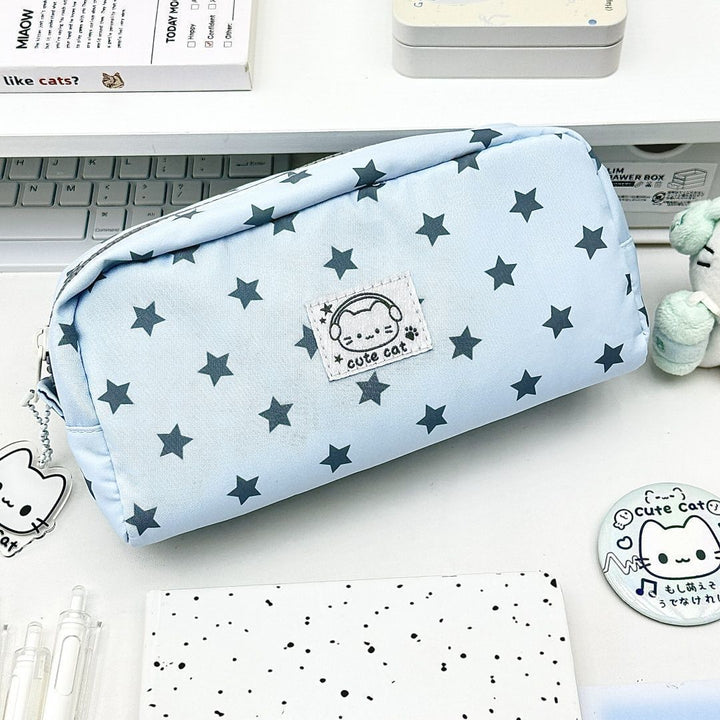 Star Patterned Pencil Case