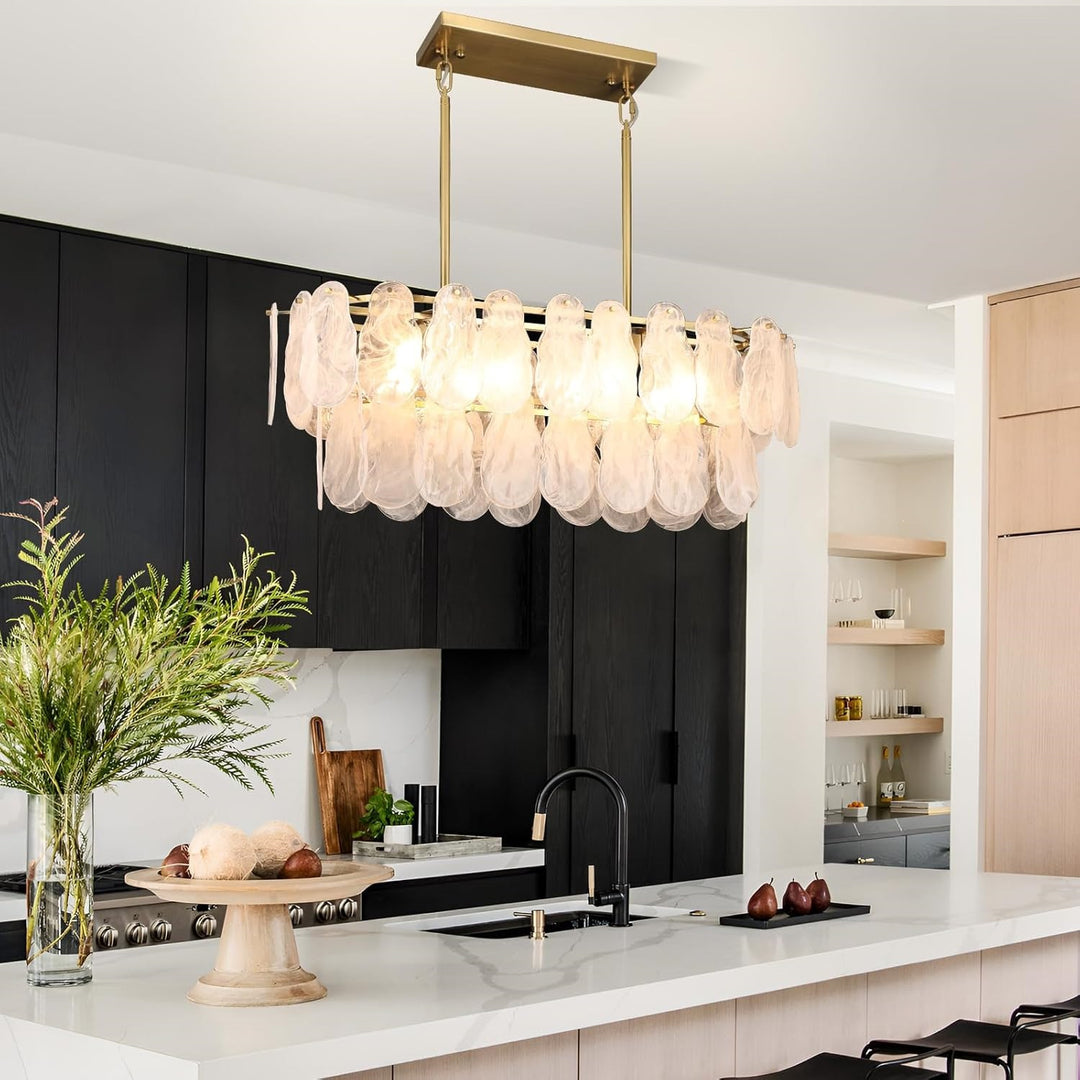 Capiz Shell Modern Pendant Chandelier