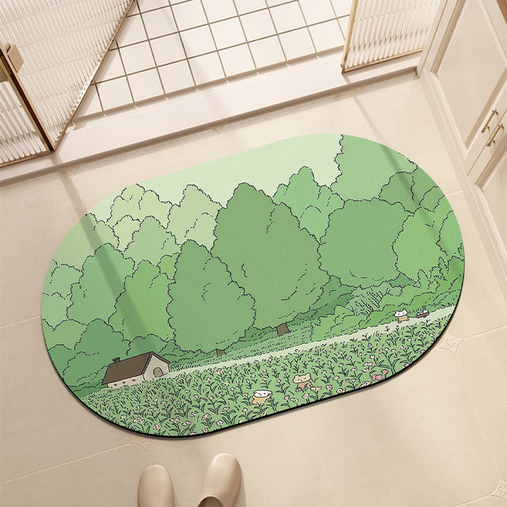 Playful Animal-Themed Bath Mat