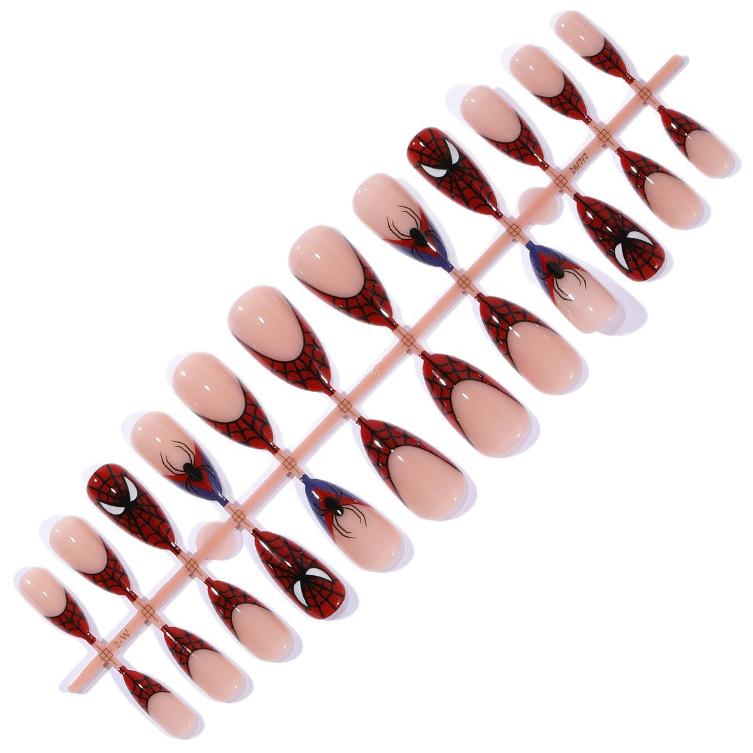 Spider-Man Inspired Stiletto Nail Art Kalsten