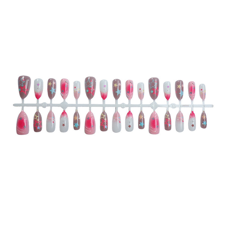 Artistic Starry Sky Press-On Nail Art Set