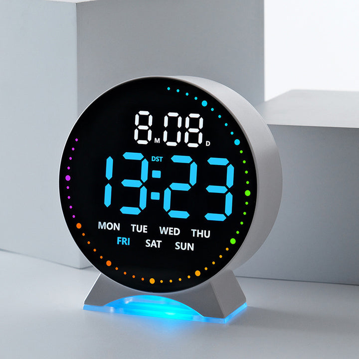 Digital alarm clock with large LED display and multifunctional display Kalsten