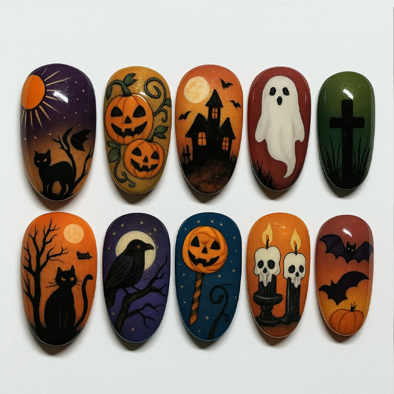 Halloween-Themed Press-On Nail Set Kalsten 1788495816