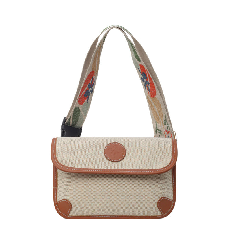 Floral Embroidered Messenger Bag Kalsten
