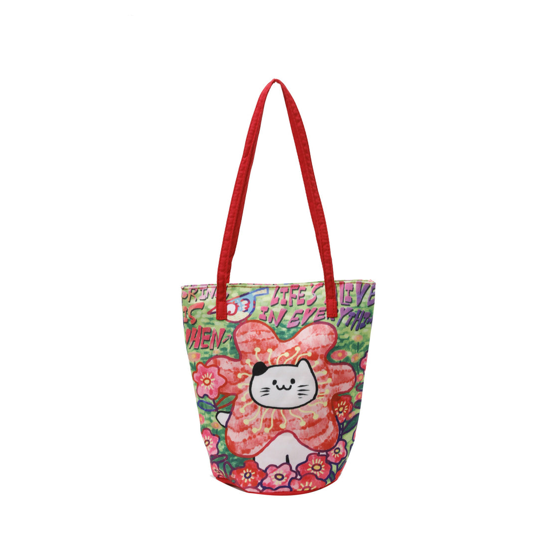 Fun Artistic Cat-Themed Tote Bag Kalsten