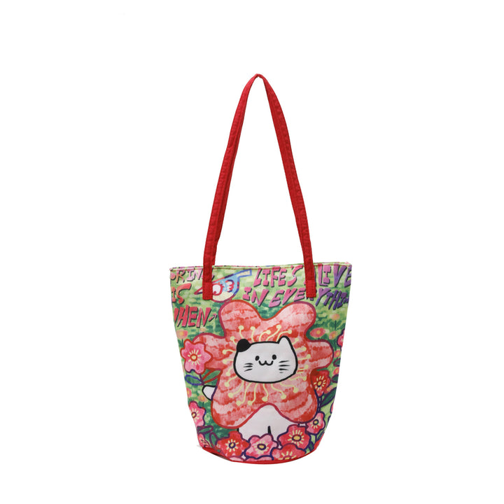Fun Artistic Cat-Themed Tote Bag Kalsten