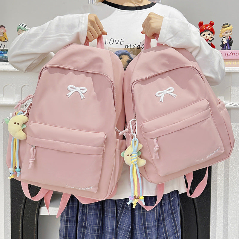 Chic Bow-Accent Backpack Kalsten
