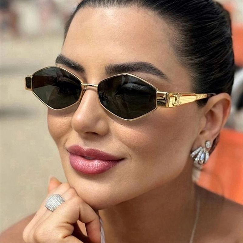 Women's fashionable sunglasses with unique hexagonal frame Kalsten