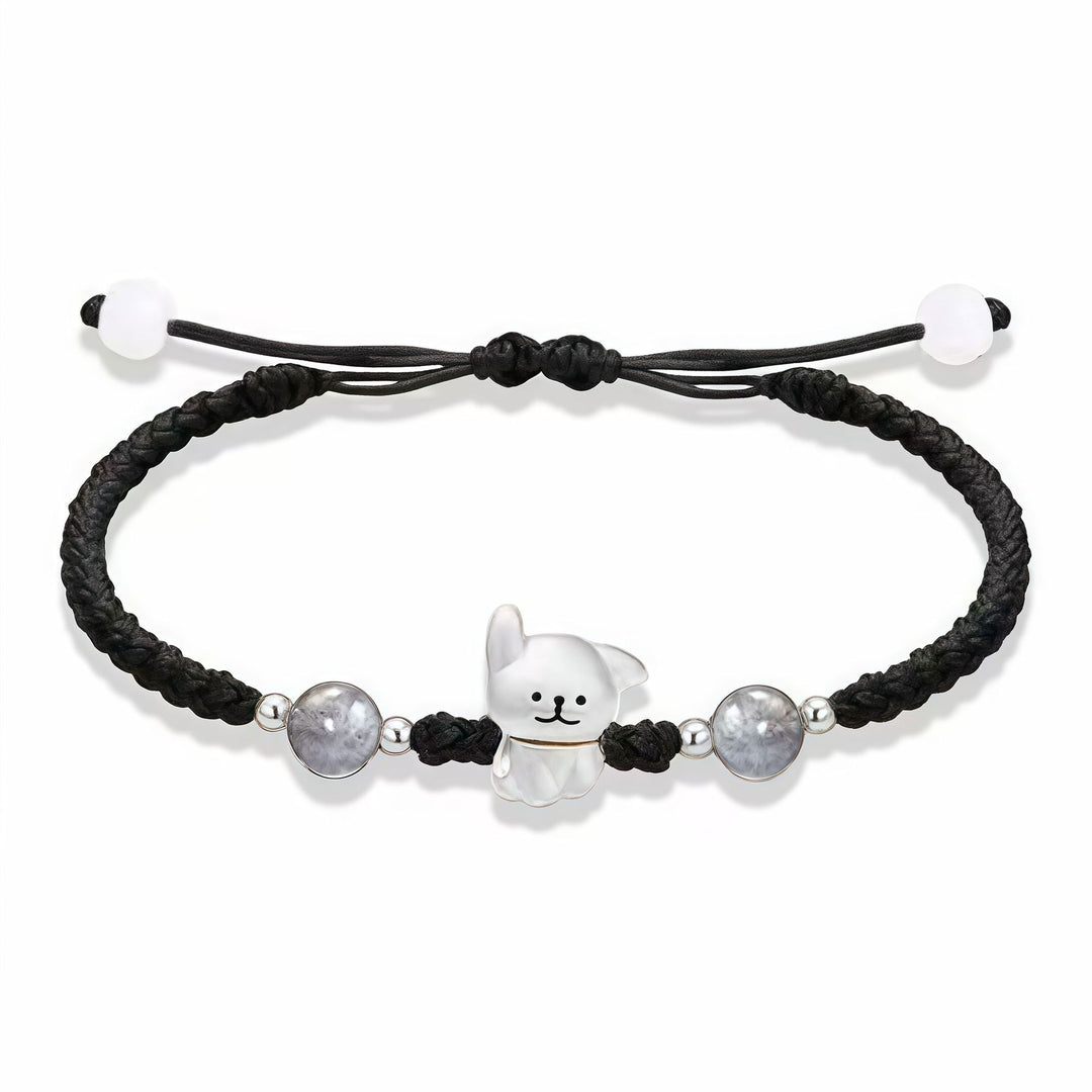 Playful Dog Charm Beaded Bracelet Kalsten