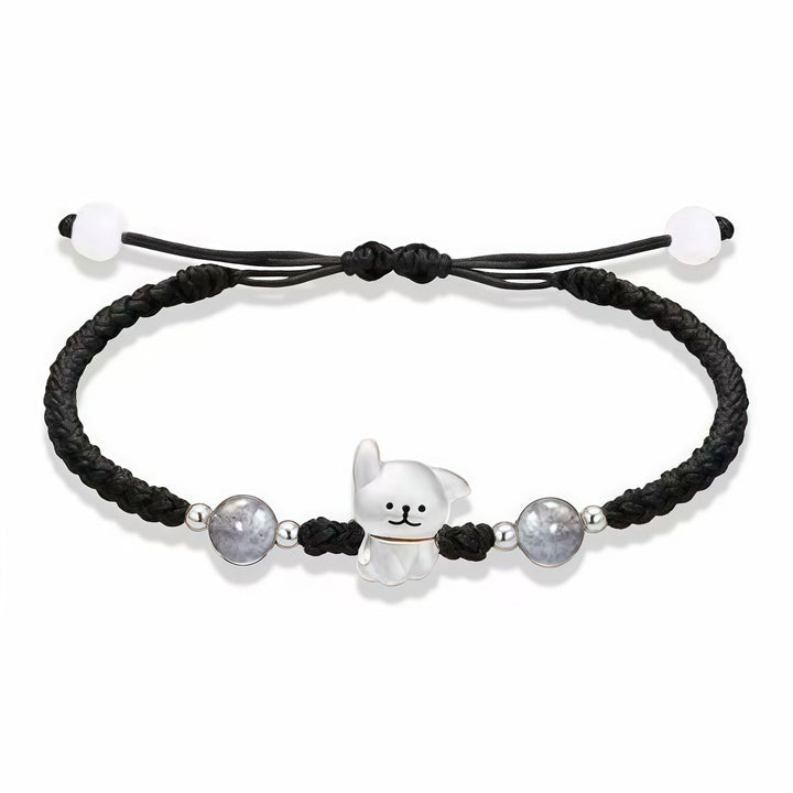 Playful Dog Charm Beaded Bracelet Kalsten