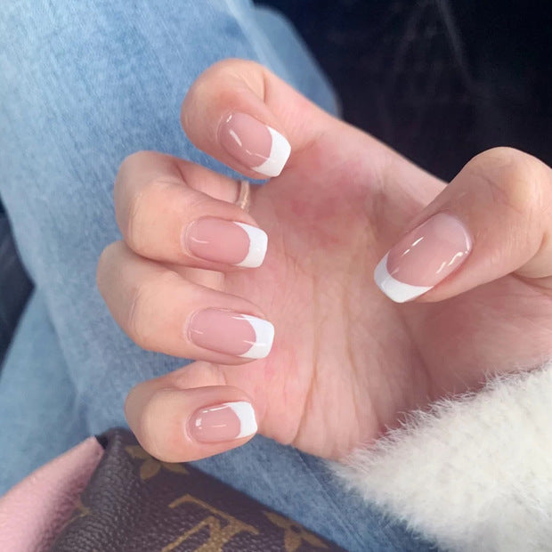 Elegant French Tip Nail Art Set Kalsten