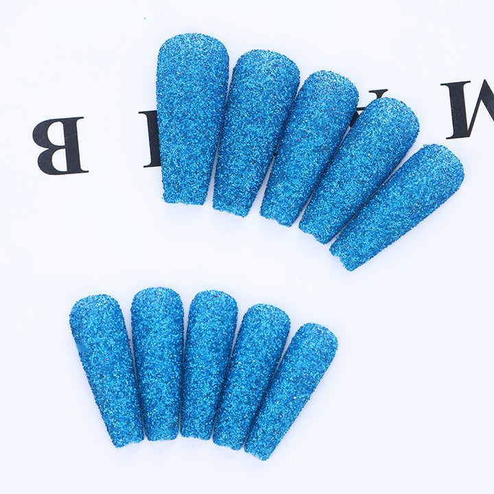 High-quality artificial nails with glitter effects Kalsten