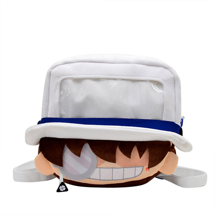 Plush backpack with clear window Kalsten