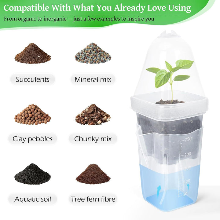 Self-Watering Seed Starting Pot Set Kalsten