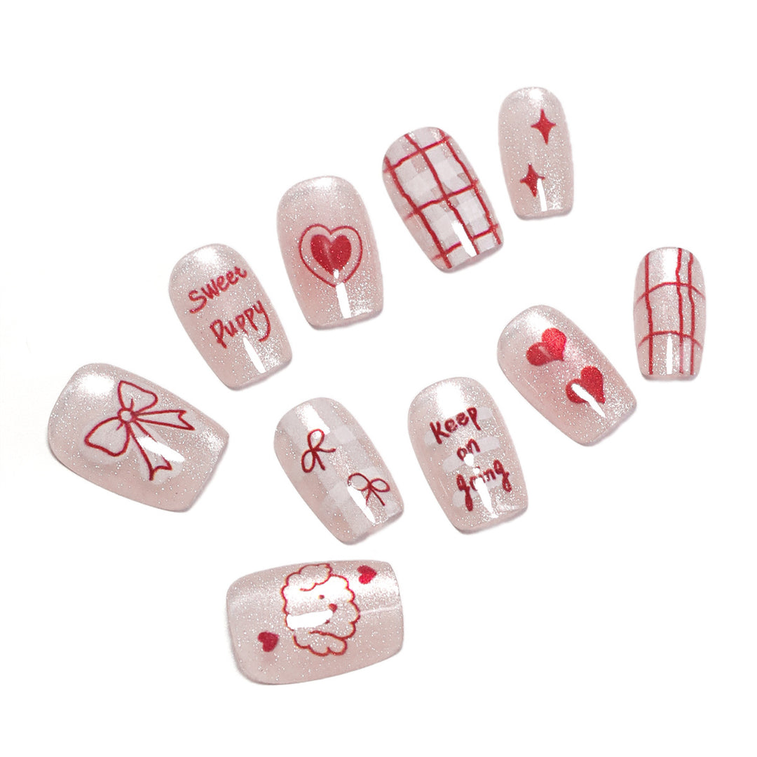Artificial nail art with cute designs Kalsten